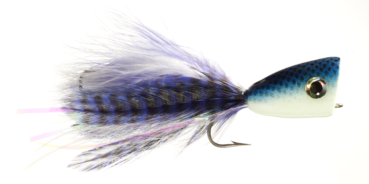 Off-Shore Tandem Hook Popper by Rainy's // Bluewater Popper Fly — Red's Fly  Shop