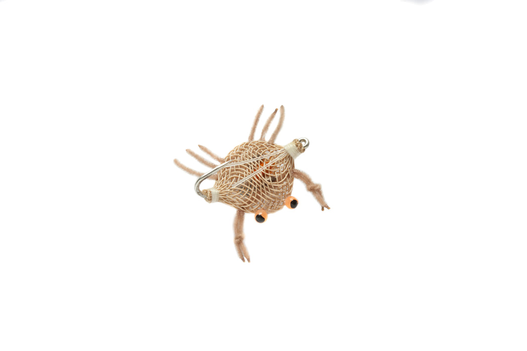 Flexo Crab Fly - Tan & Olive Saltwater Flies For Permit, Bonefish & Redfish