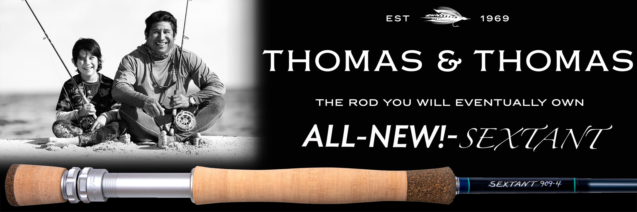 Thomas & Thomas Bamboo Fly Rod Sextant Saltwater 9wt - 8'3 - 2pc