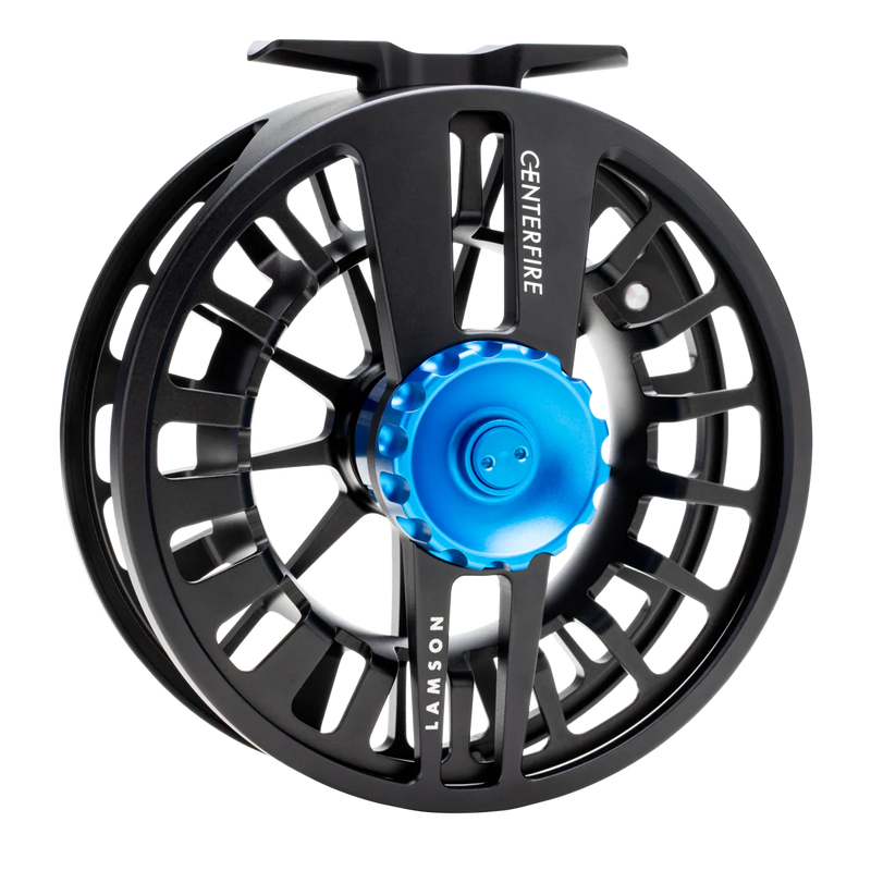 lamson centerfire fly reel black
