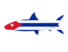 cuban flag bonefish sticker