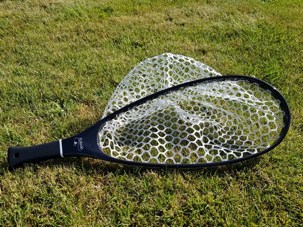 carbon fiber fish net Aventik Fly Floating Fishing Landing Net Clear Rubber Ghost Net Catch & Release with Magnetic Release(Long Handle Green with Magnetic Release) : Sports & Outdoors slip grip will come in handy while you wrangle in that prized catch BUBBA Landing Nets with Corrosion