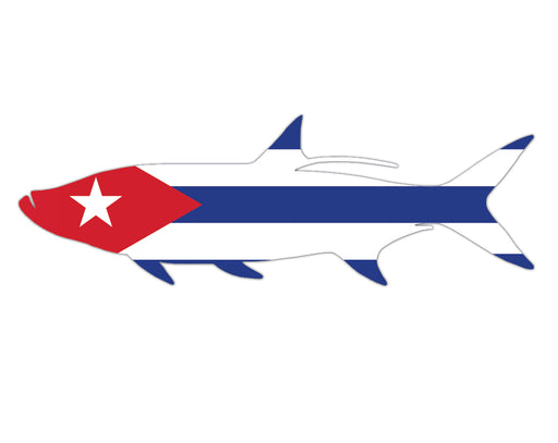 cuban flag tarpon sticker