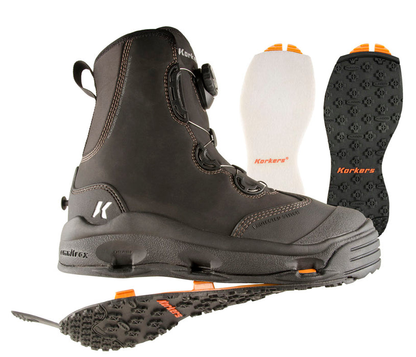 Korkers Devil's Canyon Wading Boots Felt/Kling-On 10