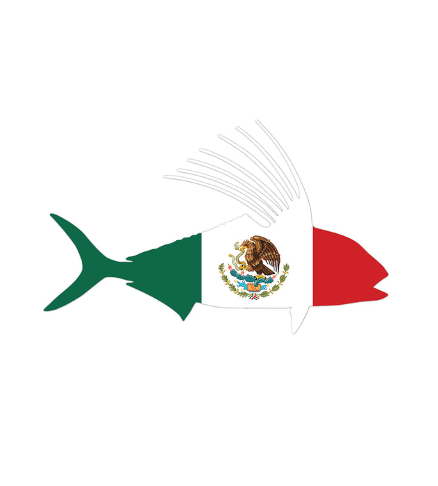 mexican flag roosterfish sticker