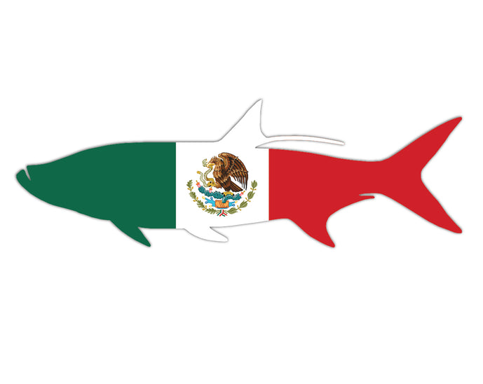 mexican flag tarpon sticker