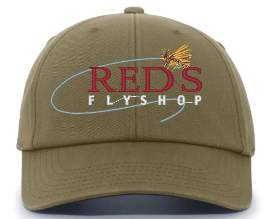 Red's Fly Shop Logo Hat Agua Steelhead / White