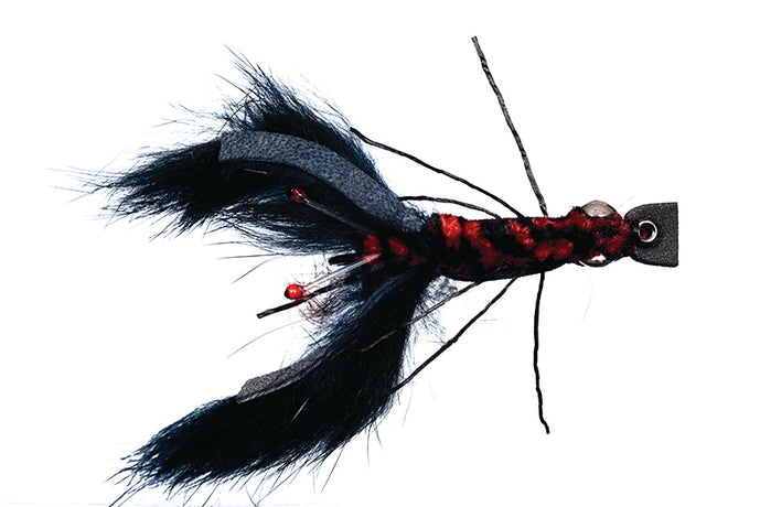 Crayfish Bunny Black // Bass Fly by Solitude