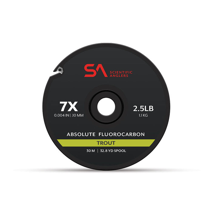 Scientific Anglers Absolute Fluorocarbon TROUT // Supple Tippet 0X - 7 —  Red's Fly Shop