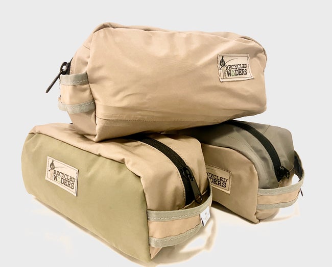 Recycled Waders // Canyon Creek Dopp Kit