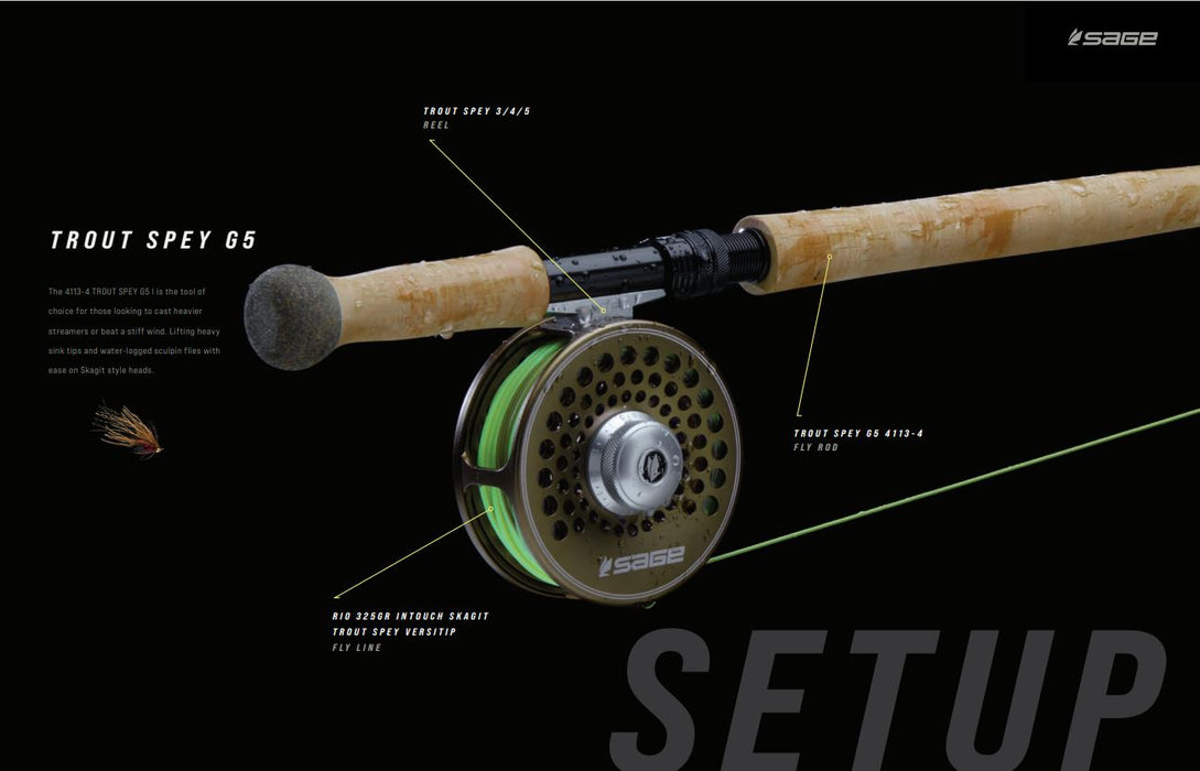 Sage Click 3/4/5 Fly Reel - Champagne