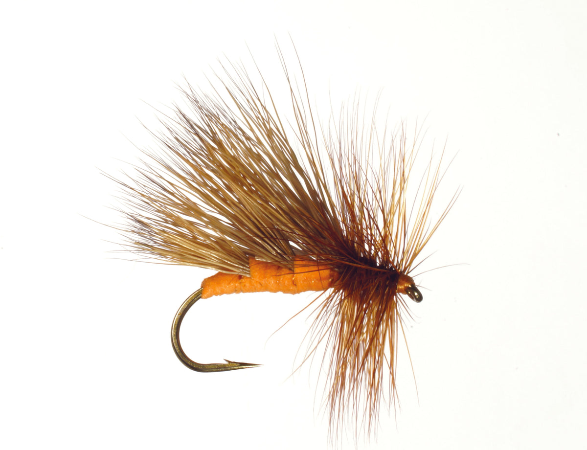 Hie-Tie October Caddis by Rainy's // EXCLUSIVE Red's Pattern — Red's Fly  Shop