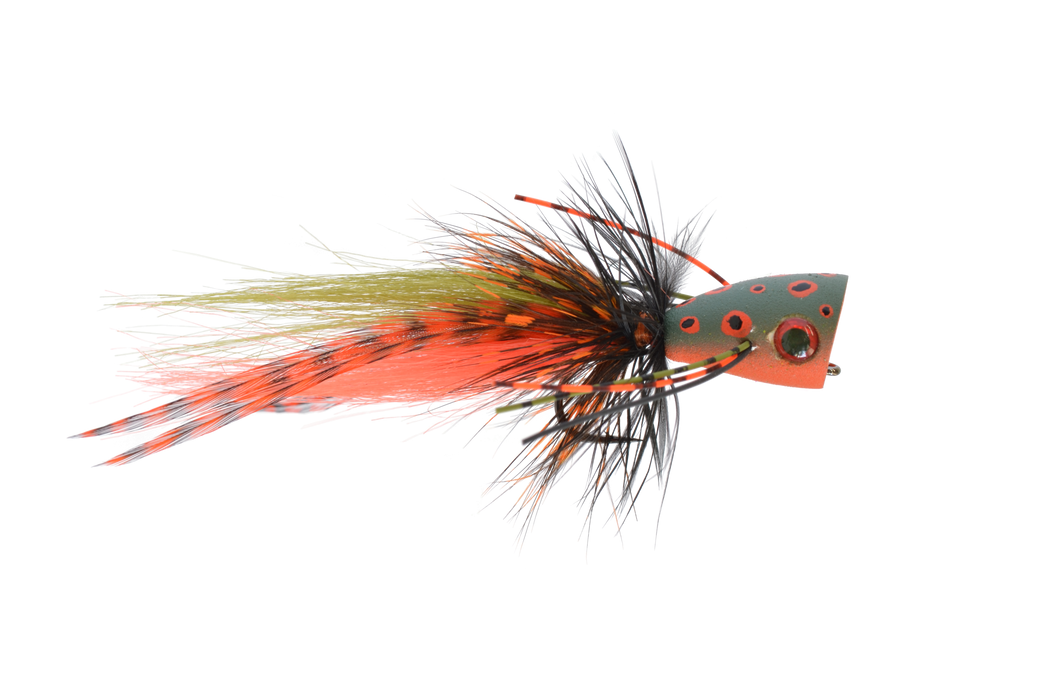 bass popper lure Walt's Large documented as a big fish catcher Bass Popper Black Sz. 1/0