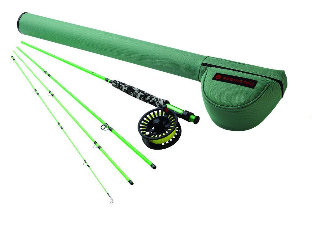 children's fly fishing rods Kids Pole - Rod Reel Combo and Tackle Box Starter Set Redington Minnow 8' 5wt Fly