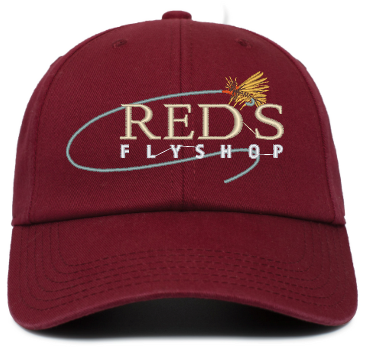 Red's Fly Shop Logo Hat Crimson