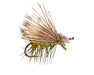 caddis dry fly with rubber legs