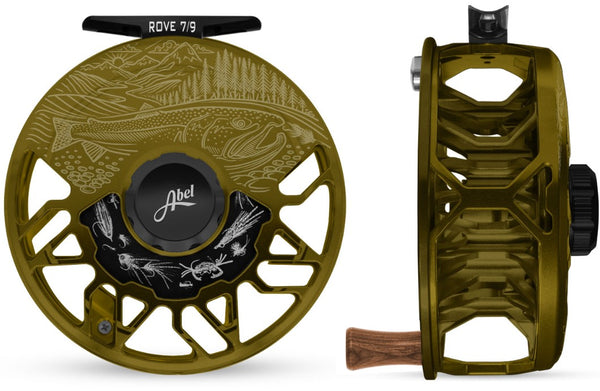 Abel Rove Fly Reel // Satin Dark Olive Underwood Swing — Red's Fly Shop